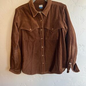 Kavu Brown Corduroy Shirt